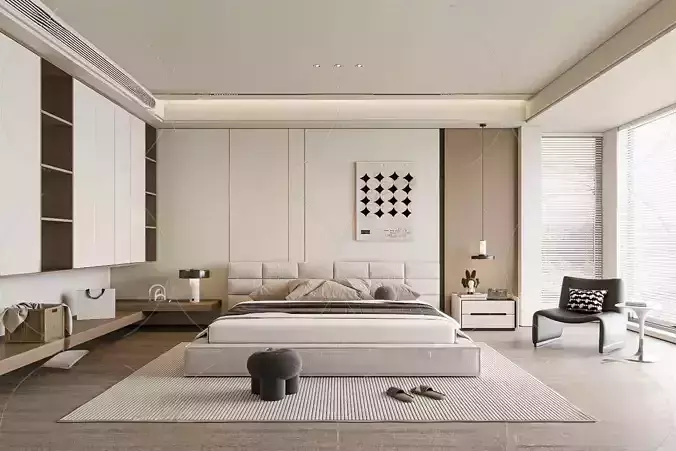 Bedroom 3D Interior Scenes 3D Models  222