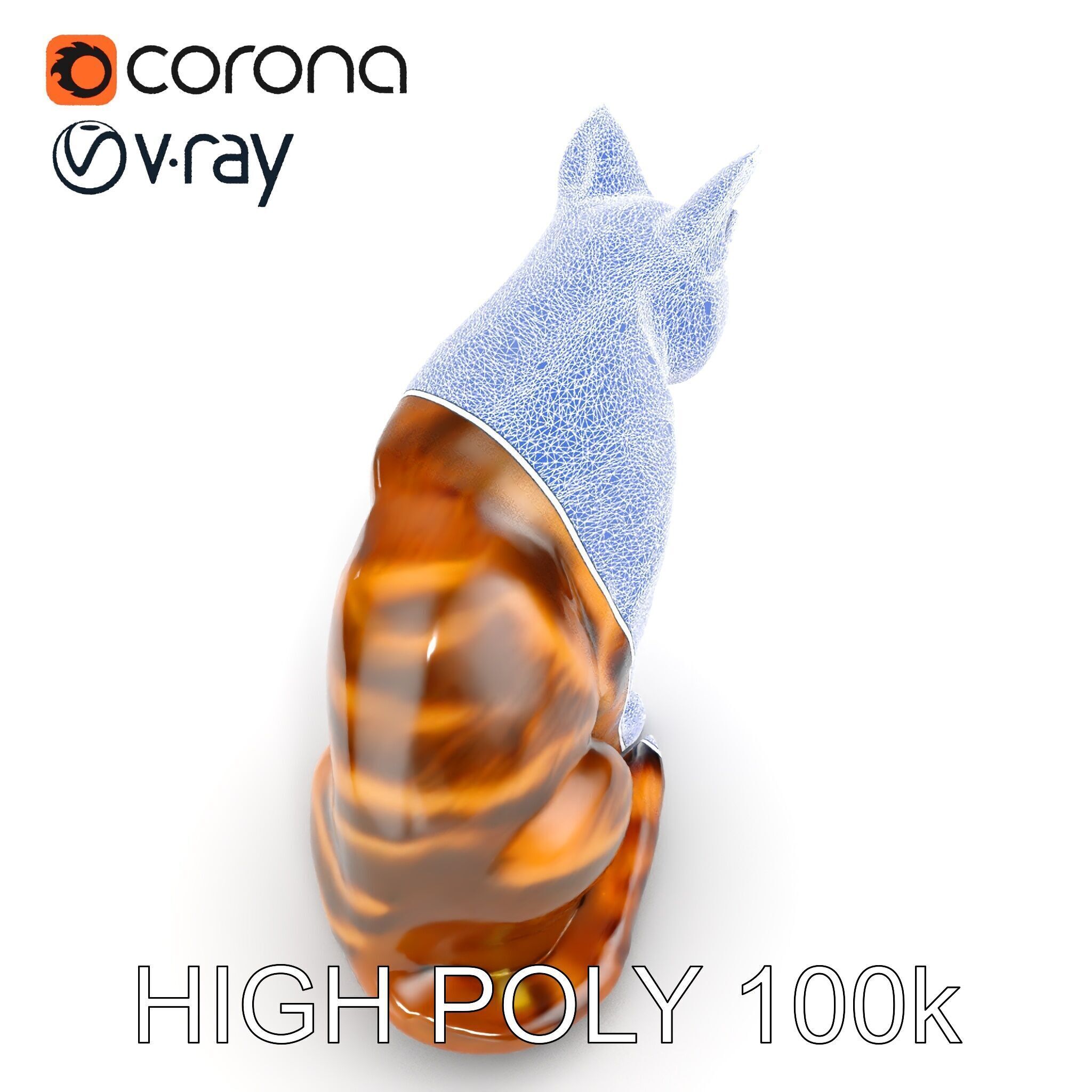 Realistic Feline D Model Pack with Detailed Textures Low-poly 3D model_23