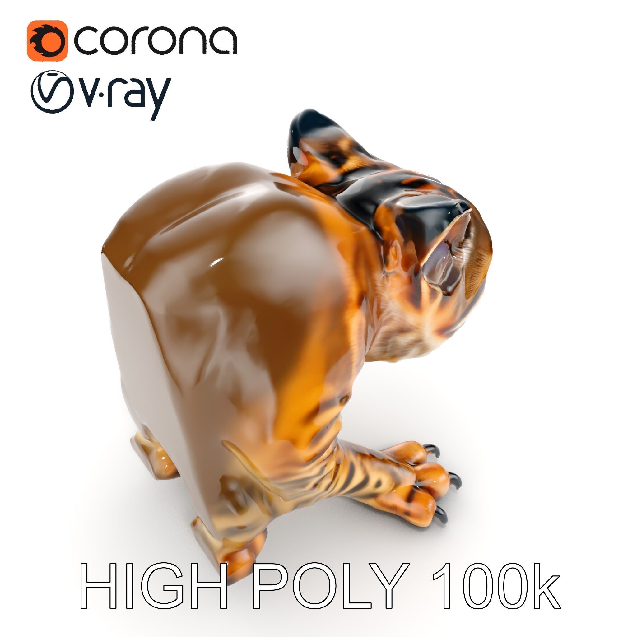 Realistic Wild Cat Model Pack for Animation and Interactive E... Low-poly 3D model_12