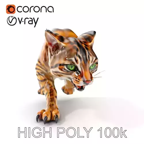 Realistic Wild Cat Model Pack for Animation and Interactive E... Low-poly 3D model Realistic Wild Cat Model Pack for Animation and Interactive E... Low-poly 3D model