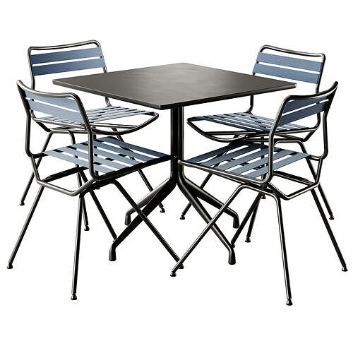 Hay Square About A Table and Zanotta Dan Chair 3D model