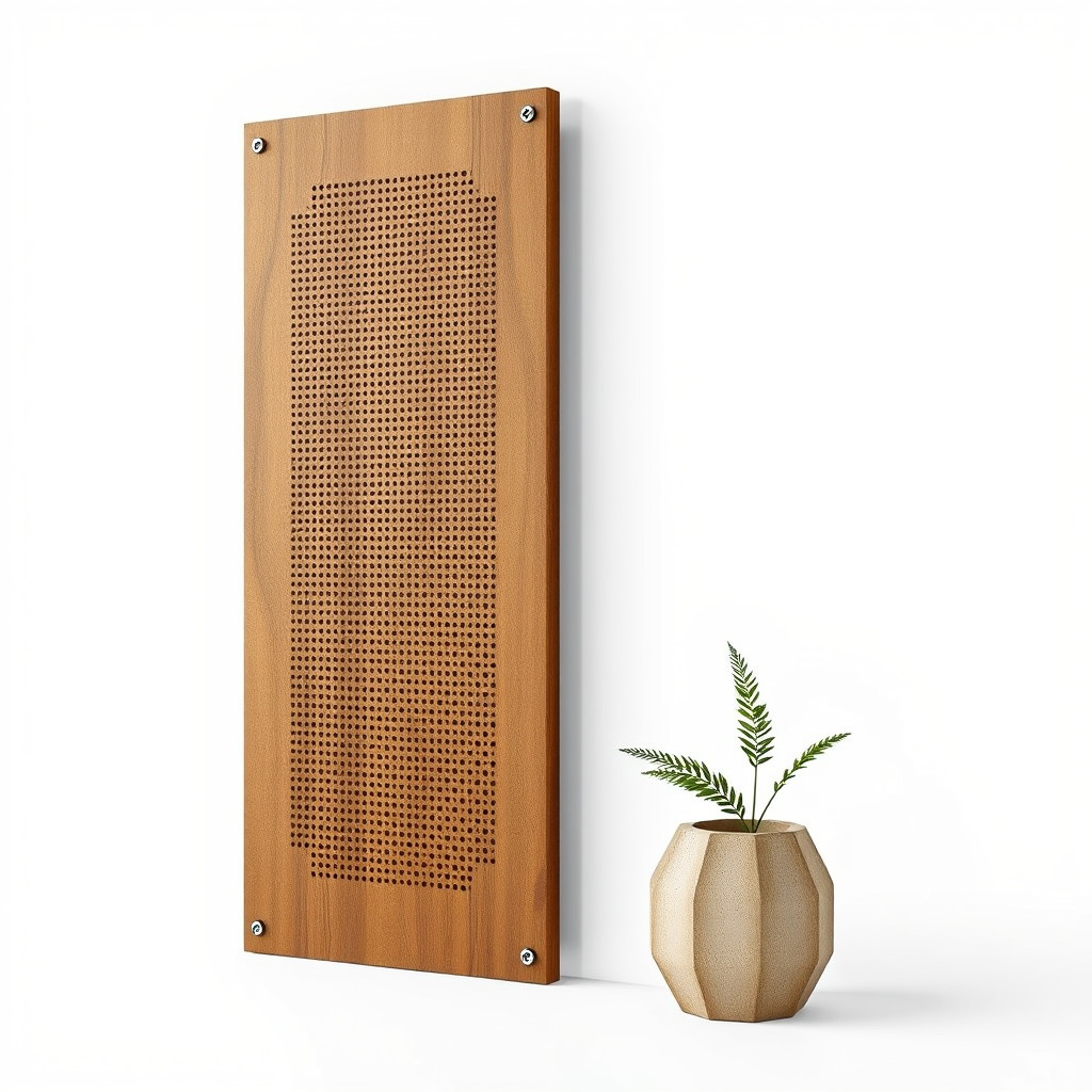 Modern Acoustic Panel and Vase D Model Pack Low-poly 3D model_3
