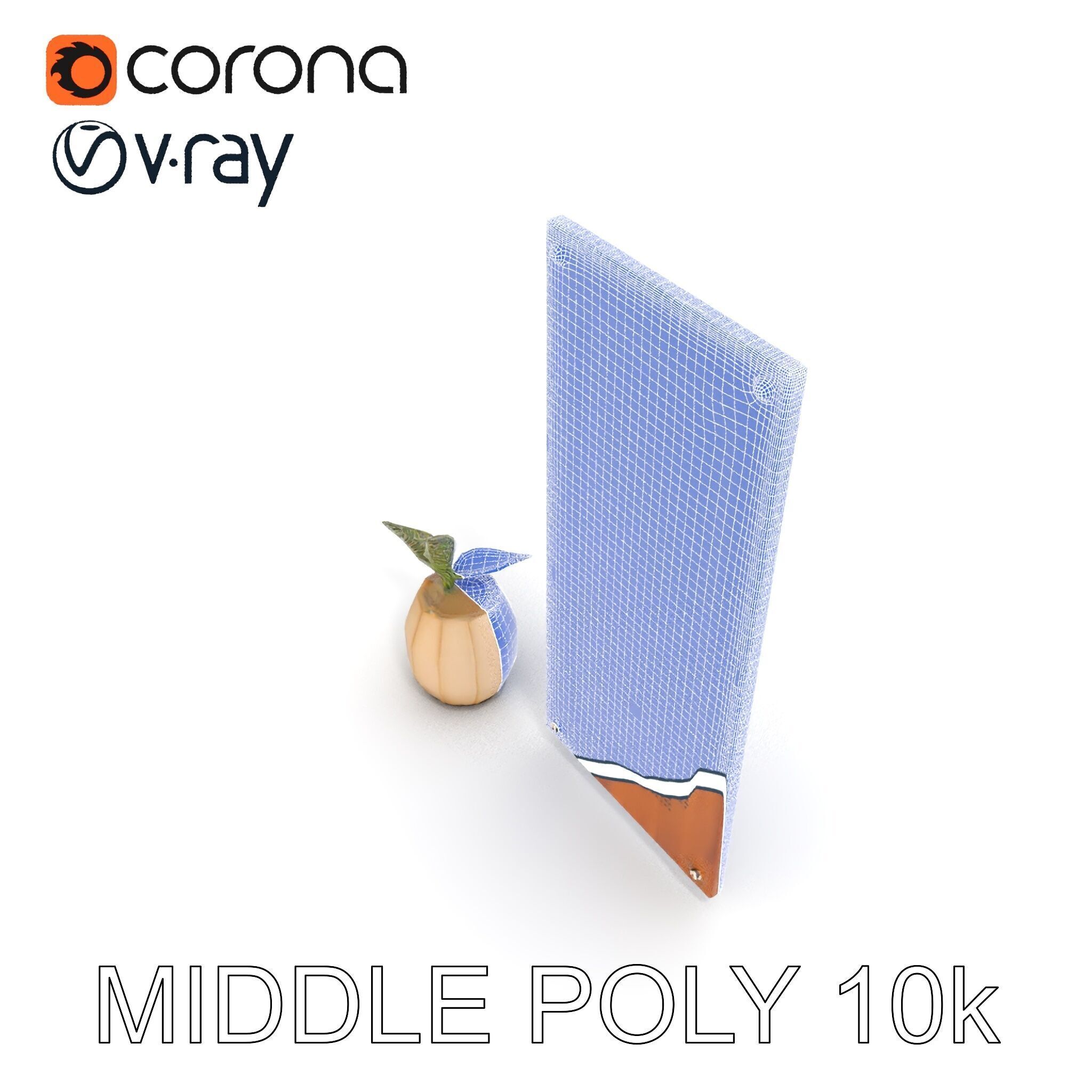 Modern Acoustic Panel and Vase D Model Pack Low-poly 3D model_23