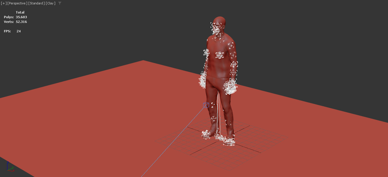 casual man outfit full rigged 3D model_11