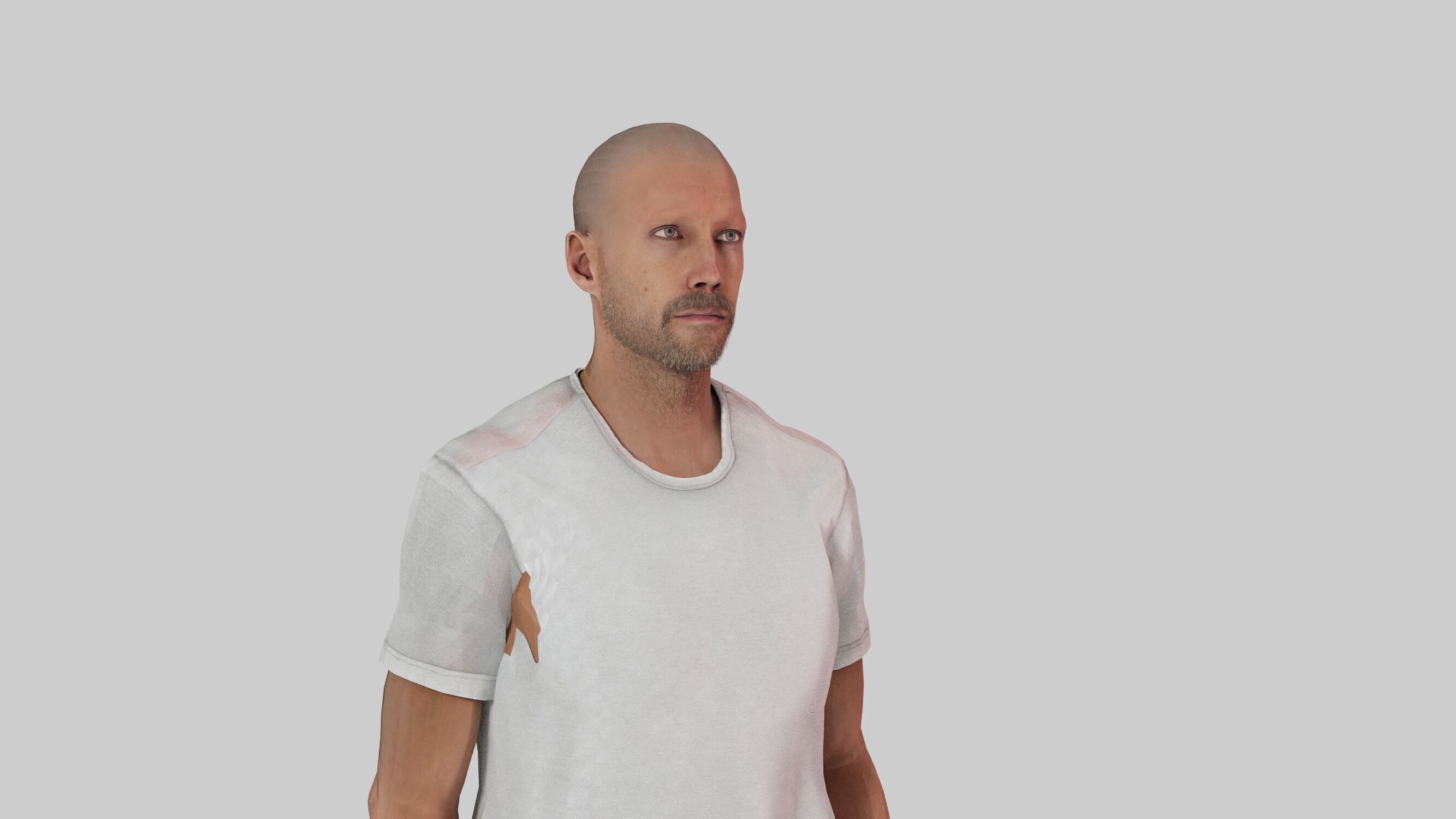 casual man outfit full rigged 3D model_4