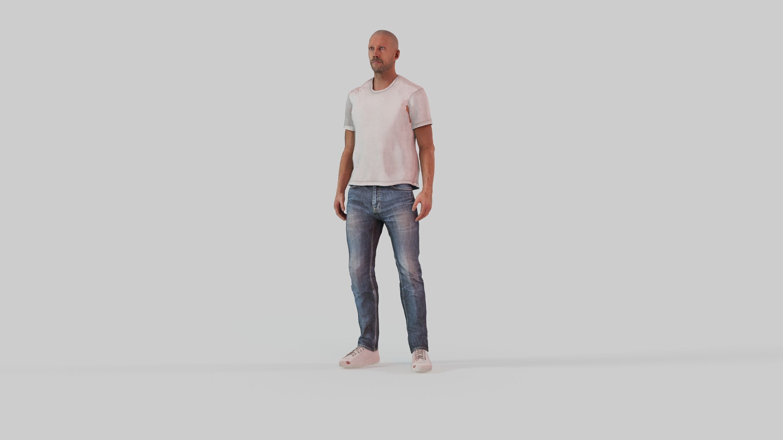 casual man outfit full rigged 3D model_10