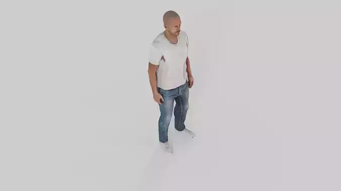 casual man outfit full rigged 3D model