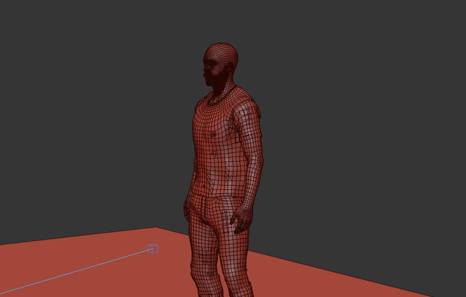 casual man outfit full rigged 3D model_14