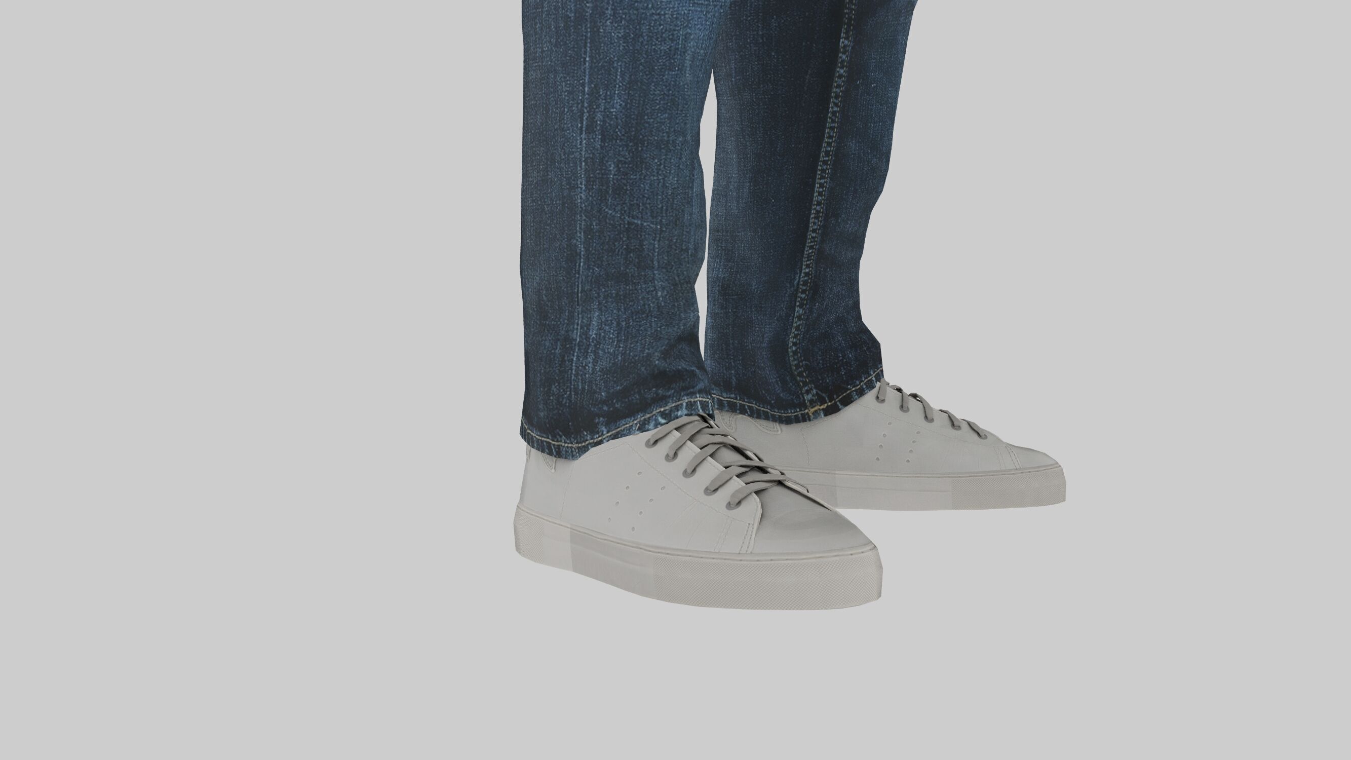 casual man outfit full rigged 3D model_3