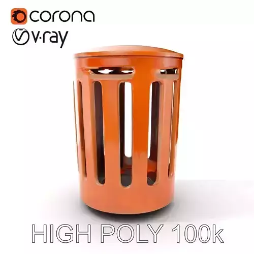 Outdoor Trash Bin Model Pack for Urban Environments