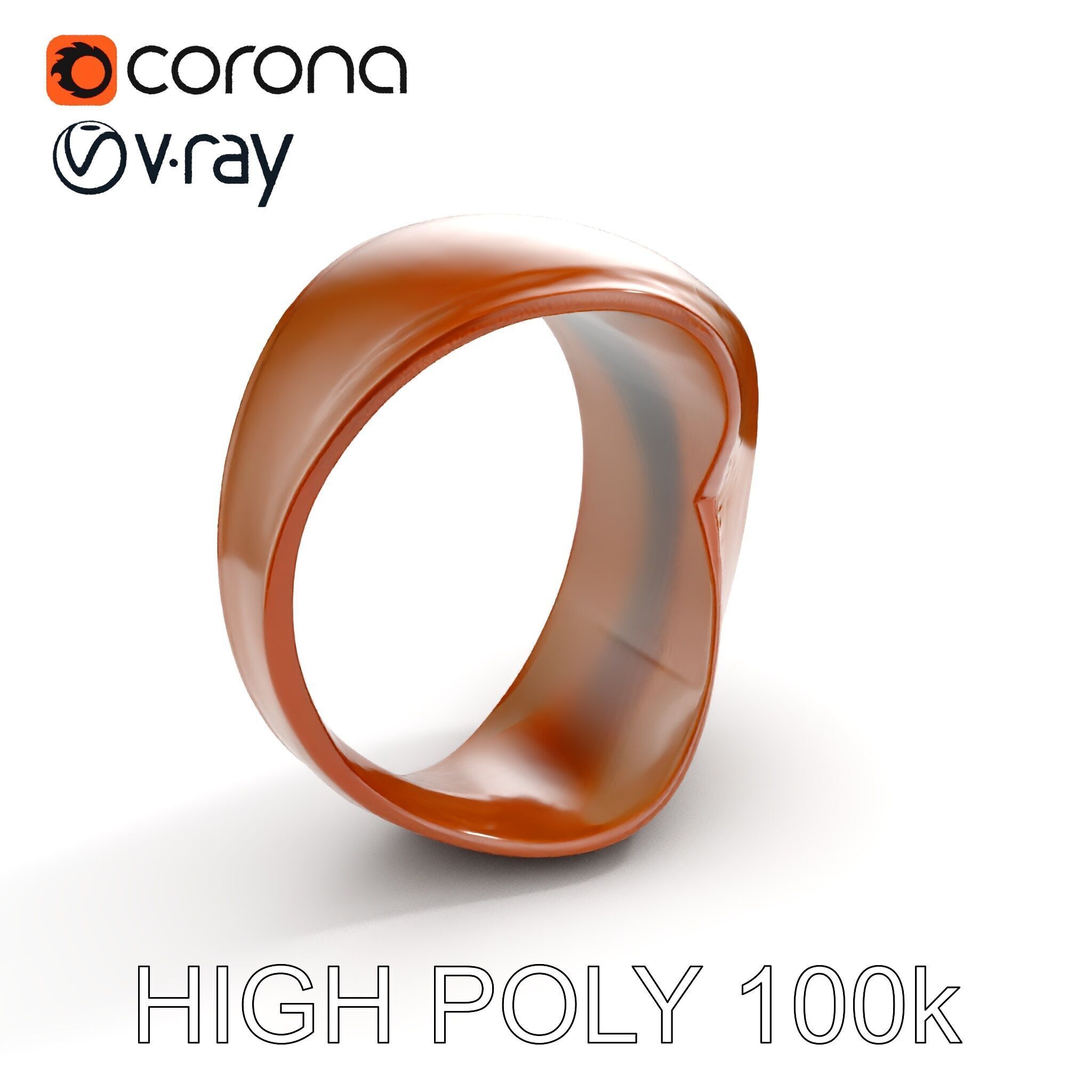 Rustic Metal Ring Model Pack for Virtual Environments Low-poly 3D model_13