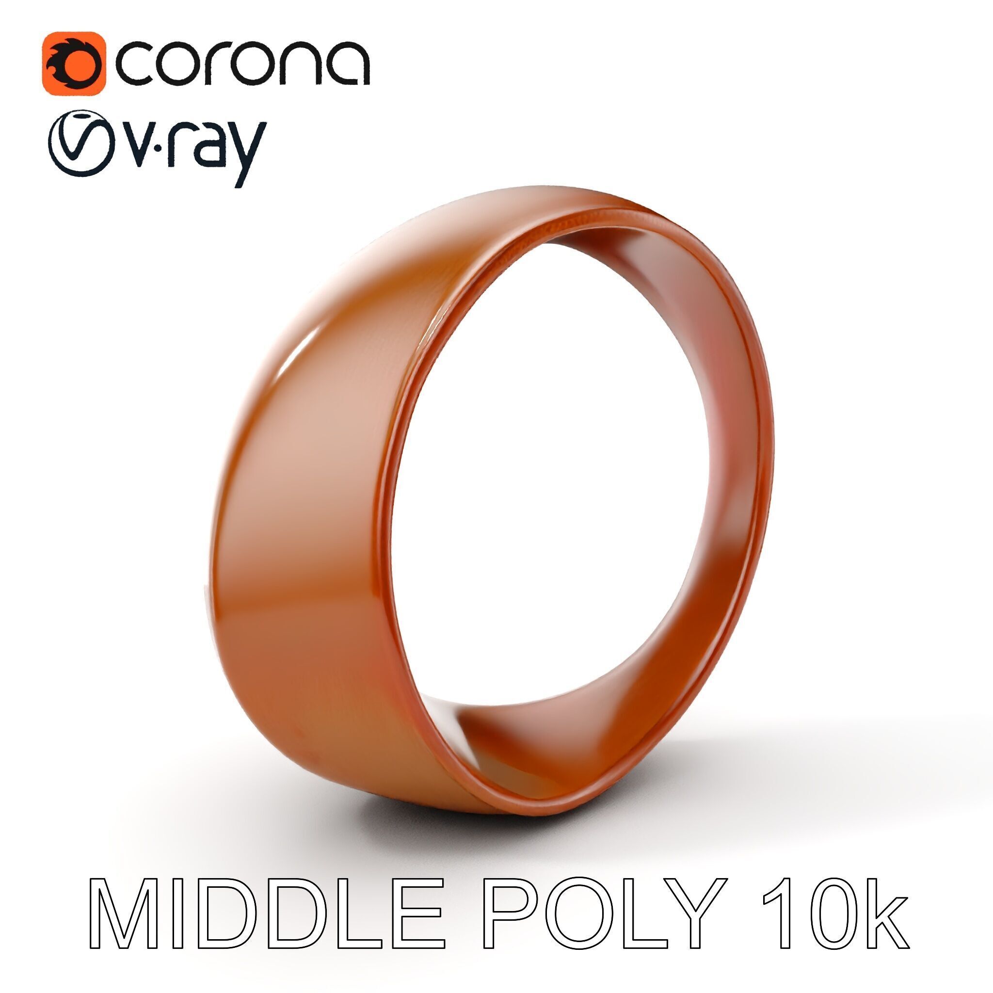 Rustic Metal Ring Model Pack for Virtual Environments Low-poly 3D model_19