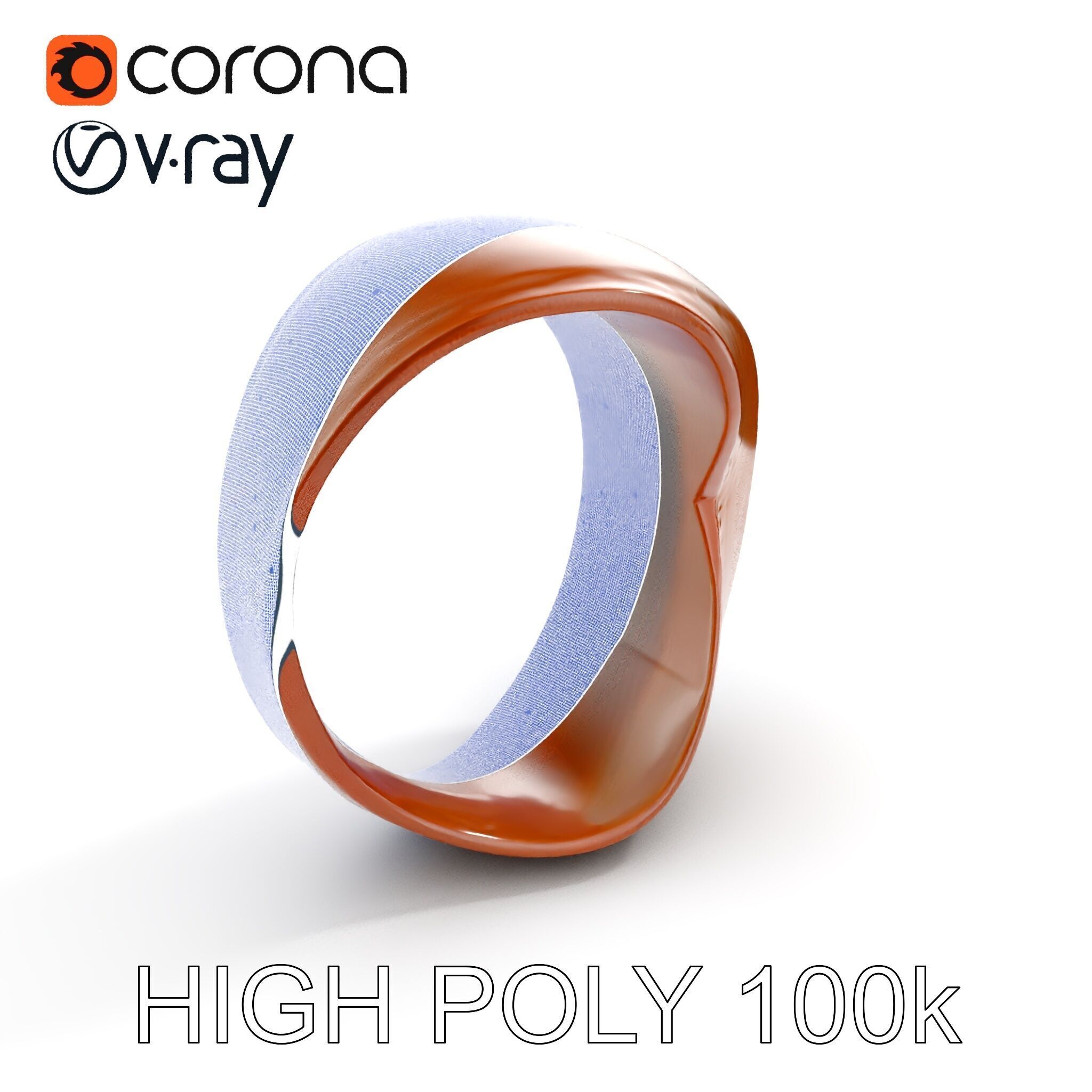 Rustic Metal Ring Model Pack for Virtual Environments Low-poly 3D model_24