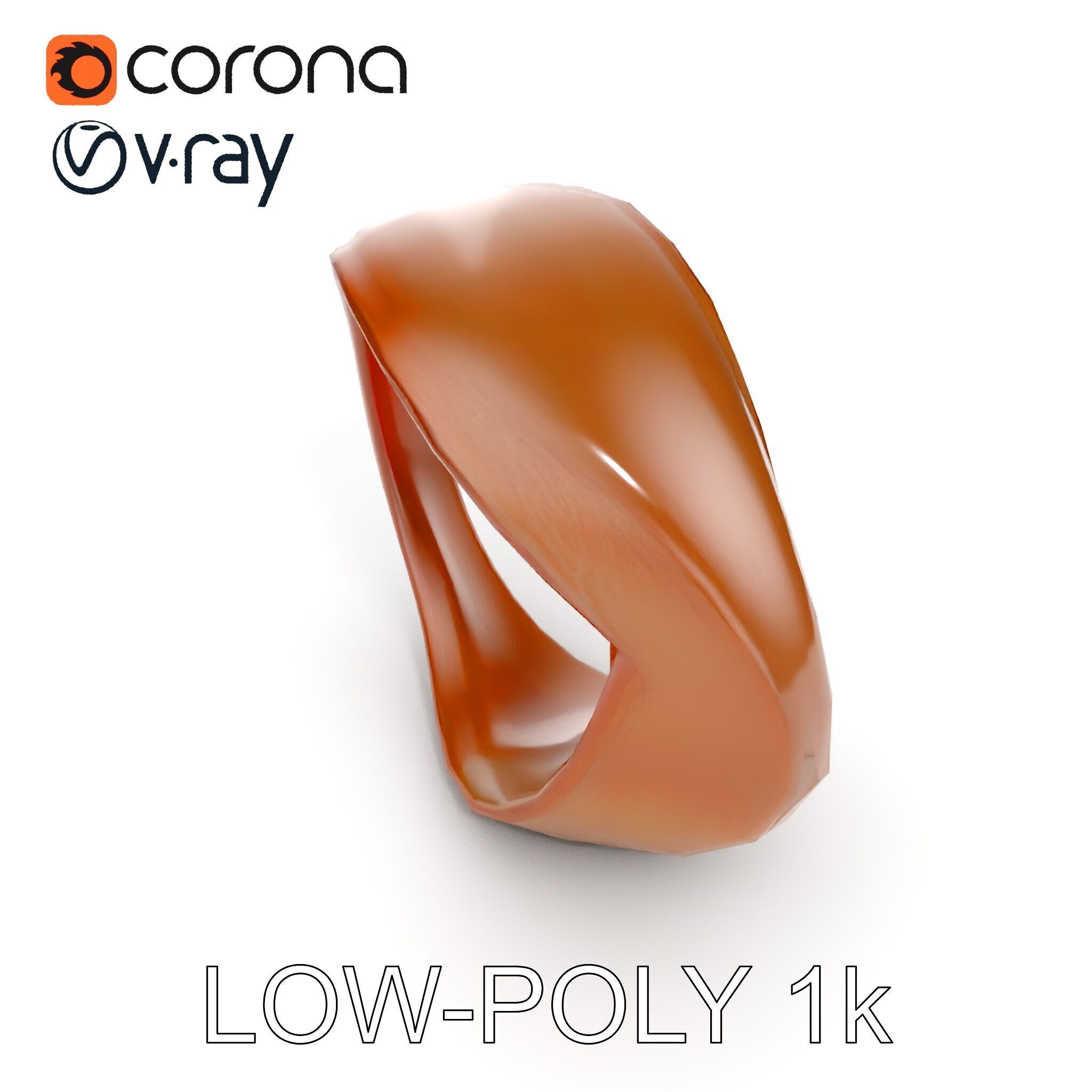 Rustic Metal Ring Model Pack for Virtual Environments Low-poly 3D model_15