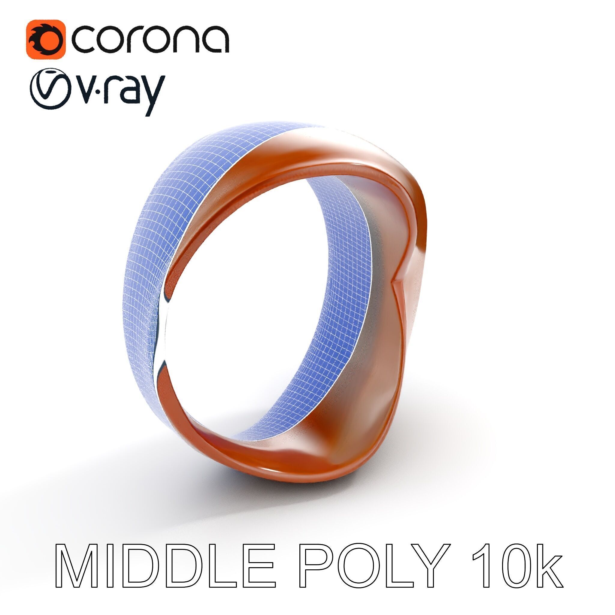Rustic Metal Ring Model Pack for Virtual Environments Low-poly 3D model_14