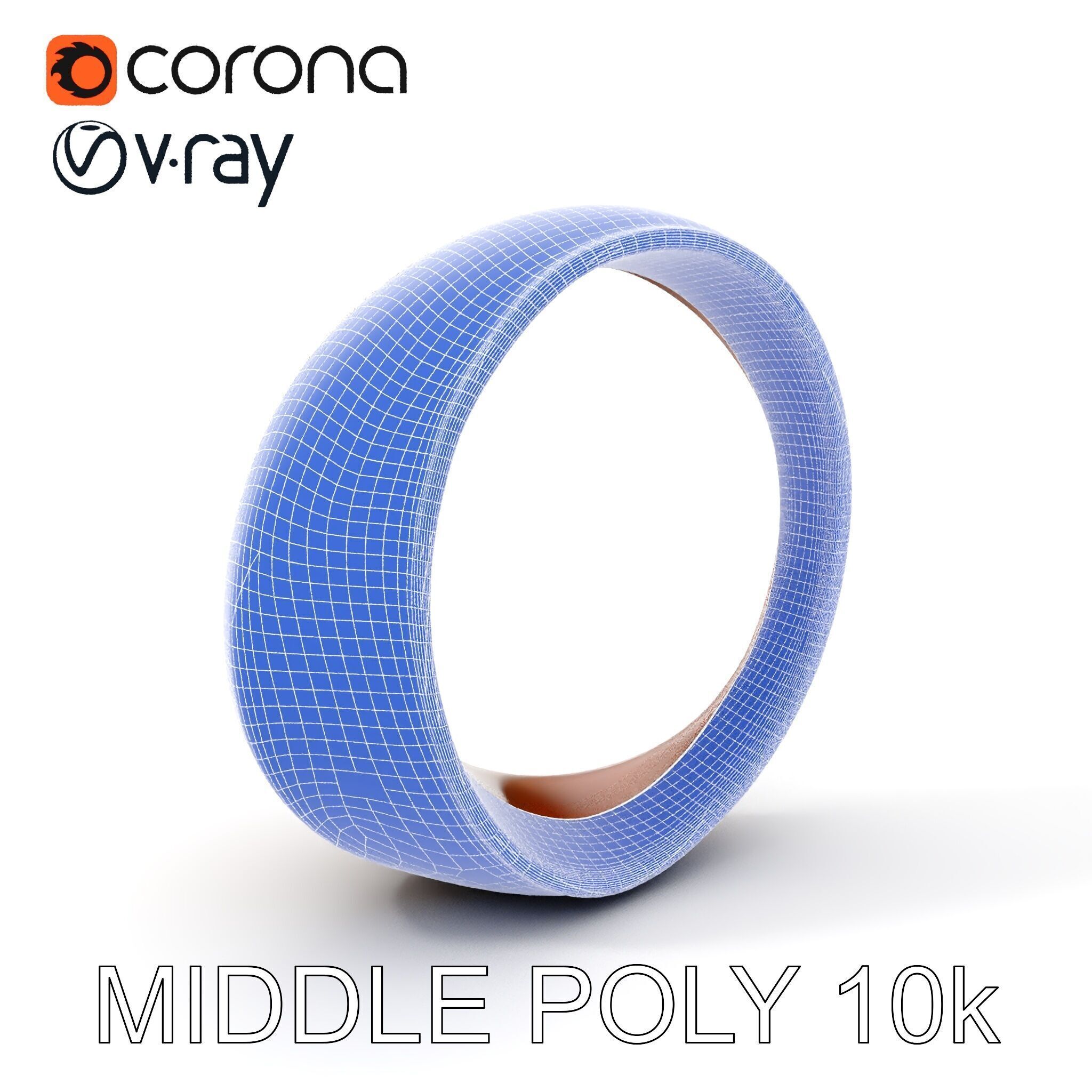 Rustic Metal Ring Model Pack for Virtual Environments Low-poly 3D model_9