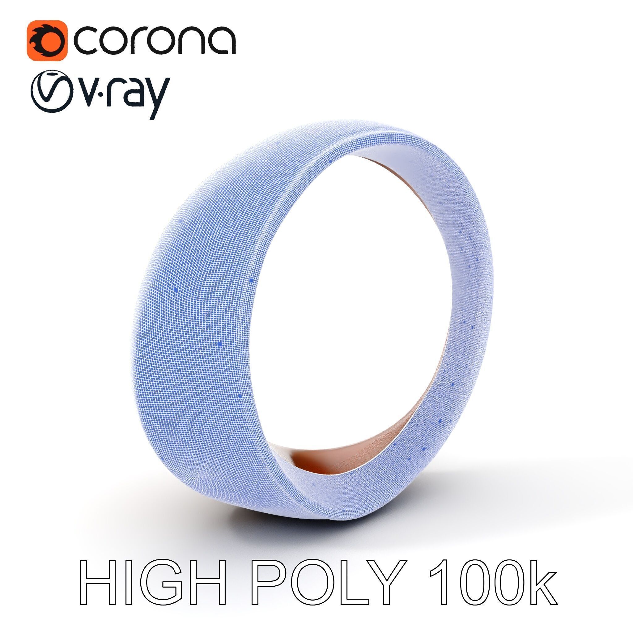 Rustic Metal Ring Model Pack for Virtual Environments Low-poly 3D model_5