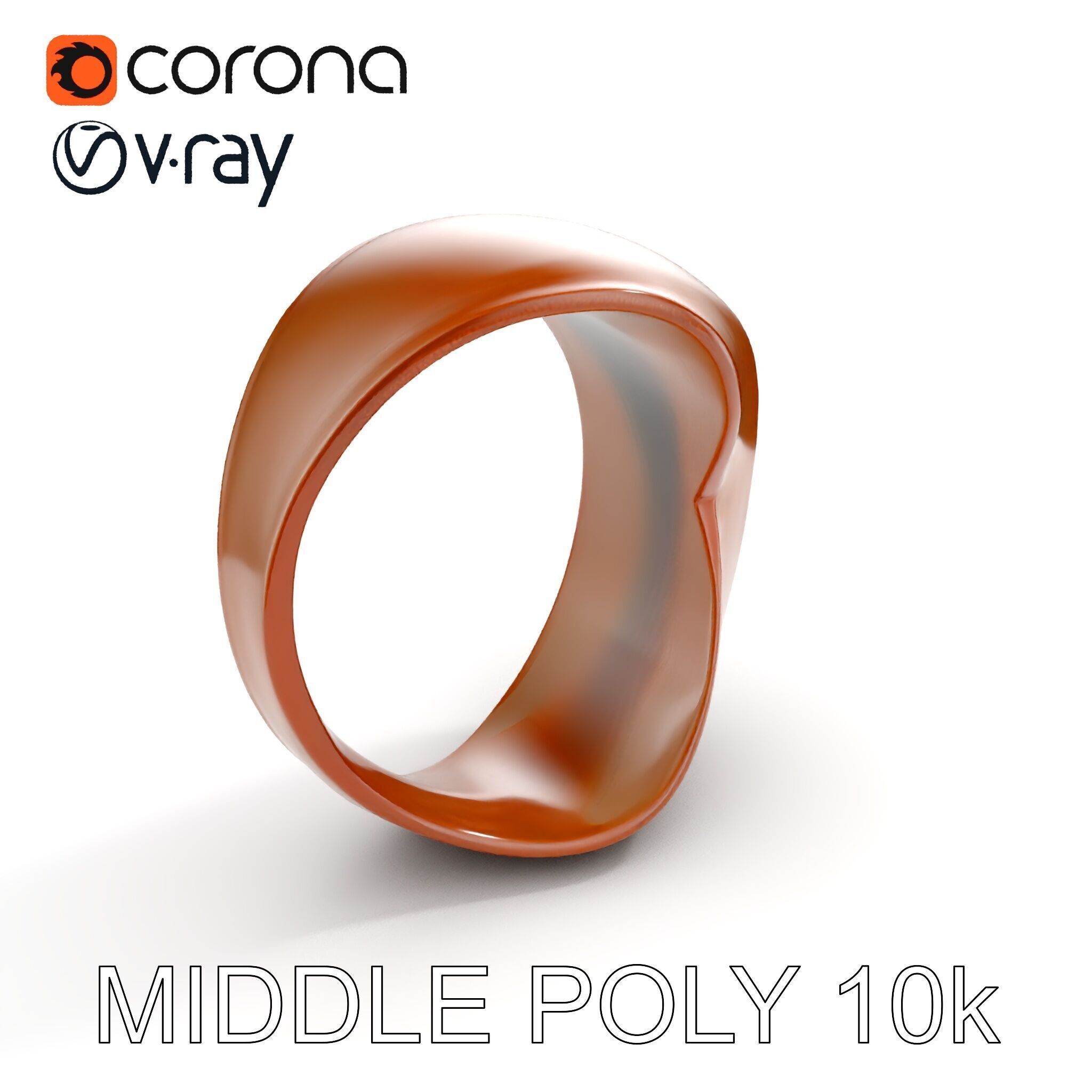 Rustic Metal Ring Model Pack for Virtual Environments Low-poly 3D model_7