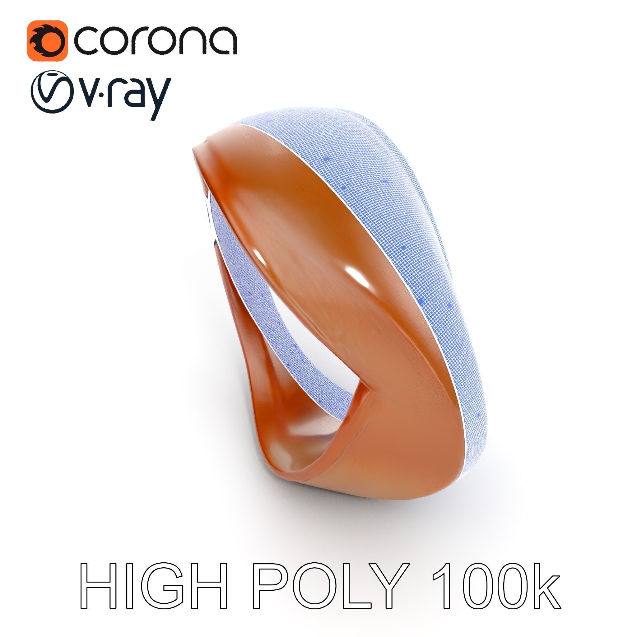 Rustic Metal Ring Model Pack for Virtual Environments Low-poly 3D model_36