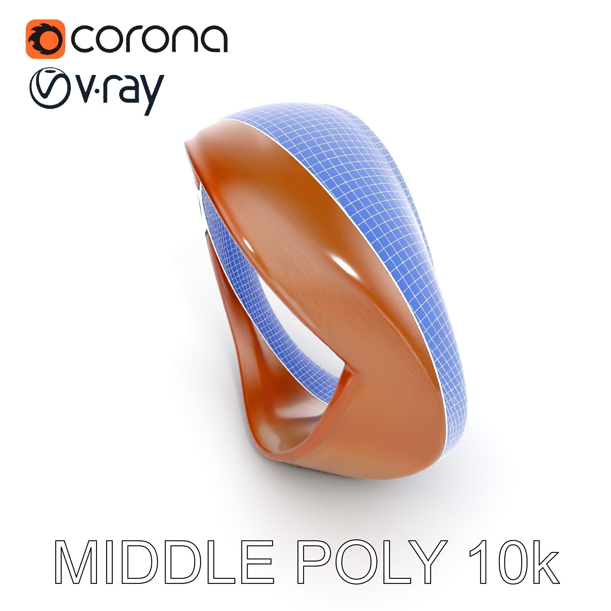 Rustic Metal Ring Model Pack for Virtual Environments Low-poly 3D model_31