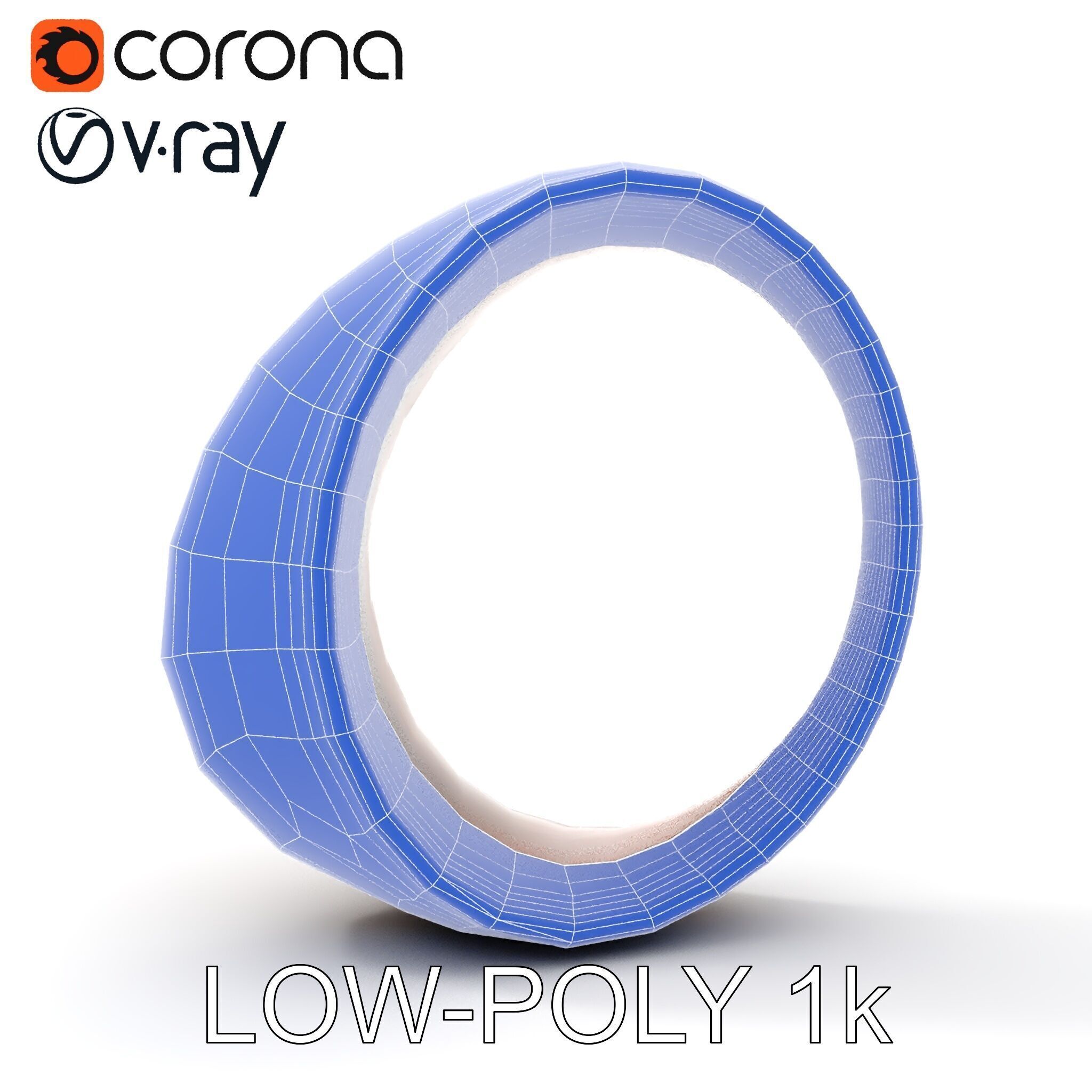 Rustic Metal Ring Model Pack for Virtual Environments Low-poly 3D model_20