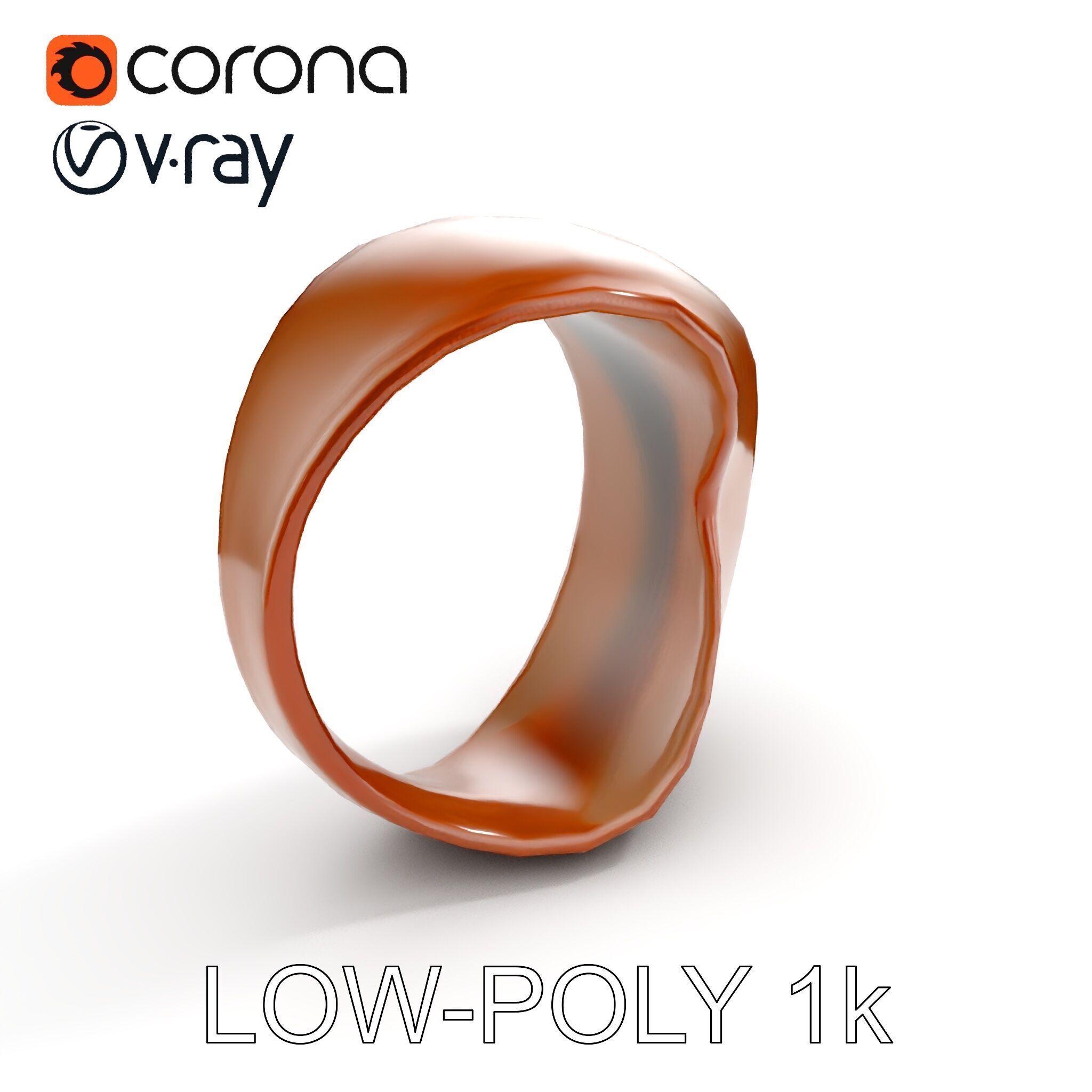 Rustic Metal Ring Model Pack for Virtual Environments Low-poly 3D model_10
