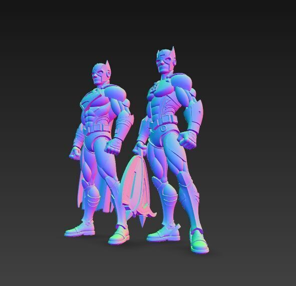 Superhero Fusion Figures 3D Printable Action Model Set 3D print model_7