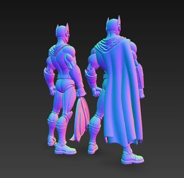 Superhero Fusion Figures 3D Printable Action Model Set 3D print model_5