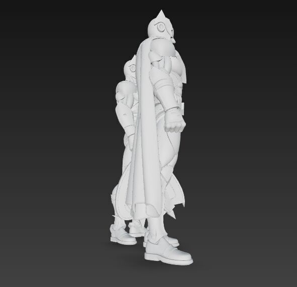 Superhero Fusion Figures 3D Printable Action Model Set 3D print model_3