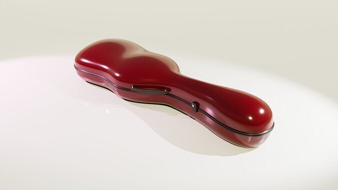 Guitar Case Low-poly 3D model