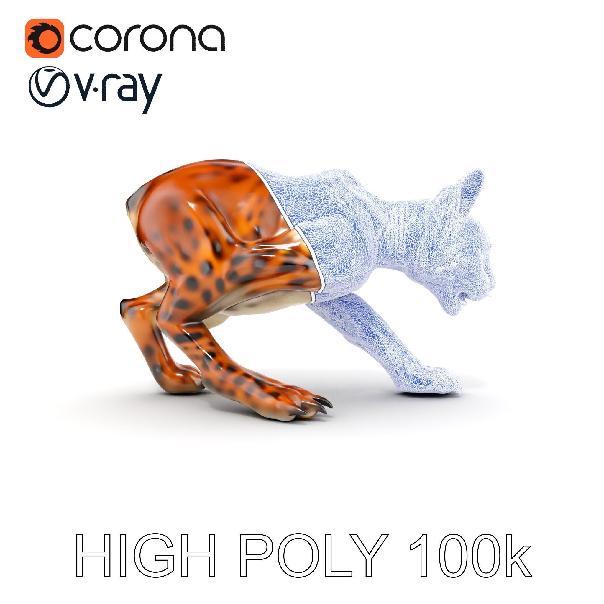 Wildcat Model Pack Low-poly 3D model_30