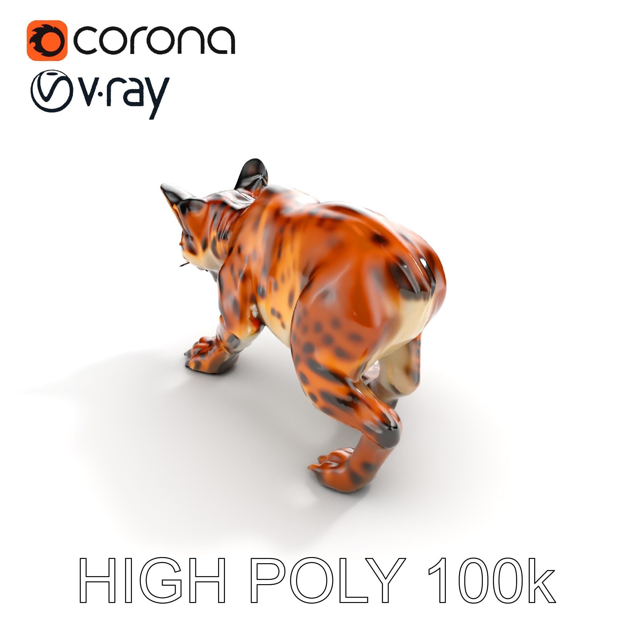 Wildcat Model Pack Low-poly 3D model_25