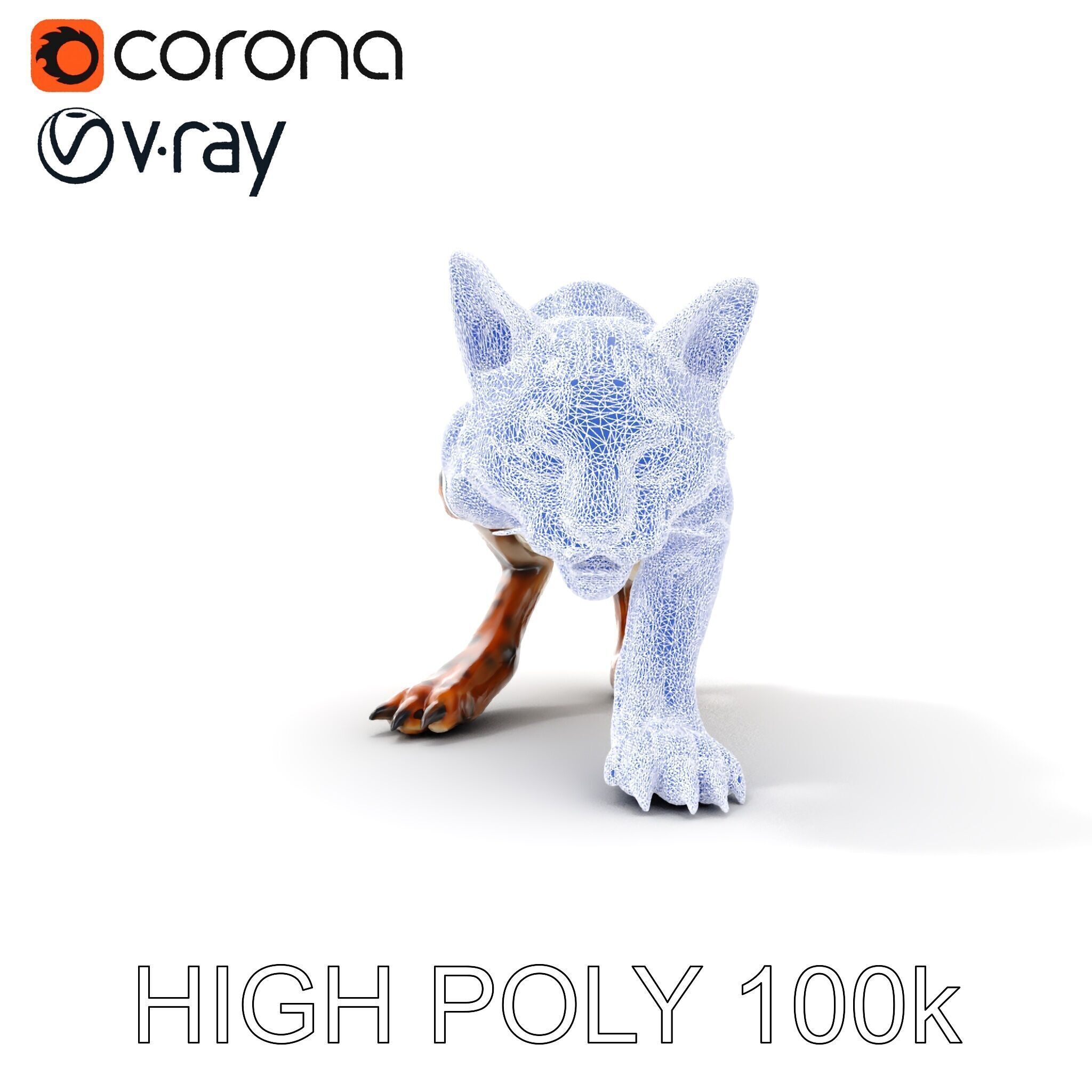 Wildcat Model Pack Low-poly 3D model_20