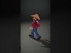 Charming Cartoon Cowboy with Hat and Mustache Low-poly 3D model_2