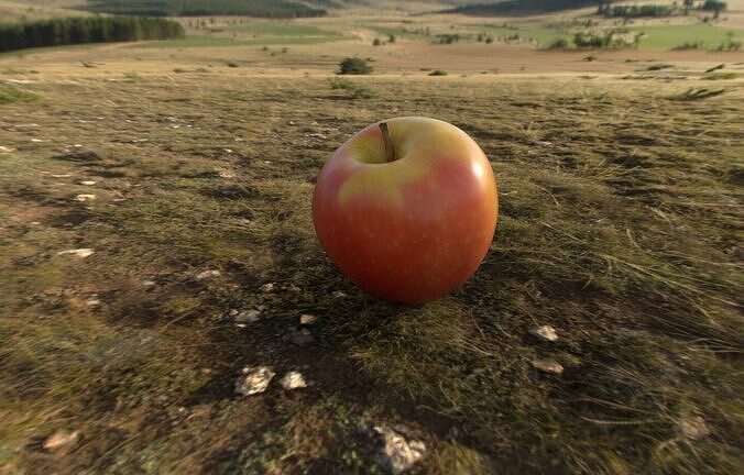 Apple 3D Low-poly 3D model 3