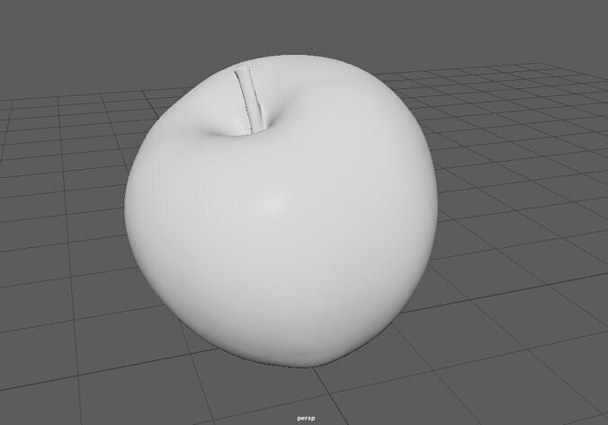 Apple 3D Low-poly 3D model 4