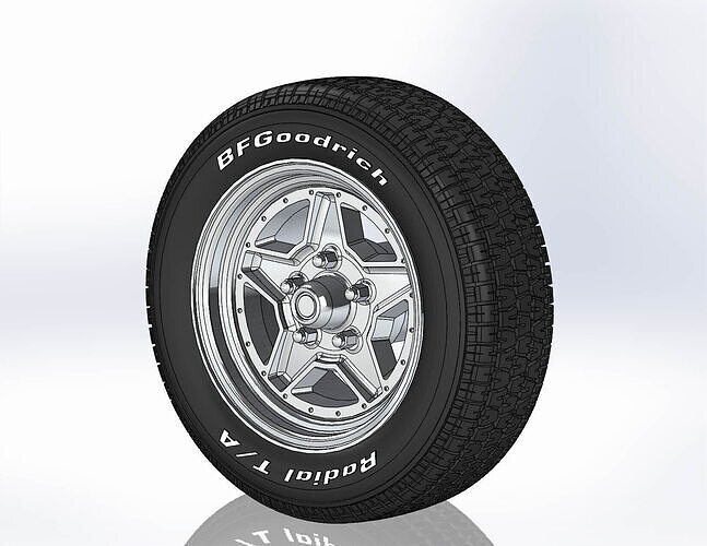 Wheels Keystone StarSpoke for scale model  3D print model