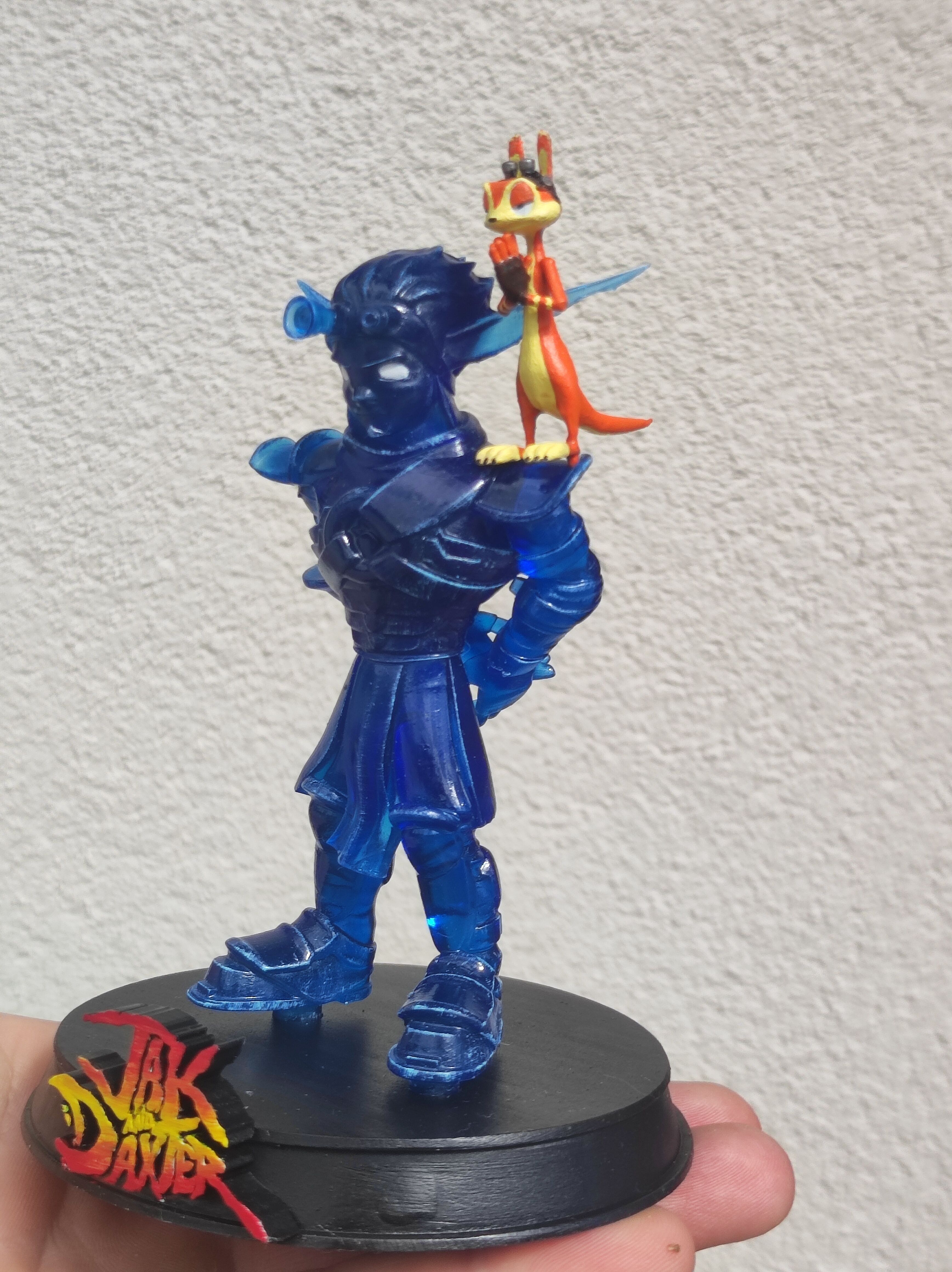 Jak Daxter Duo Figurines Base STL 3D print model_8