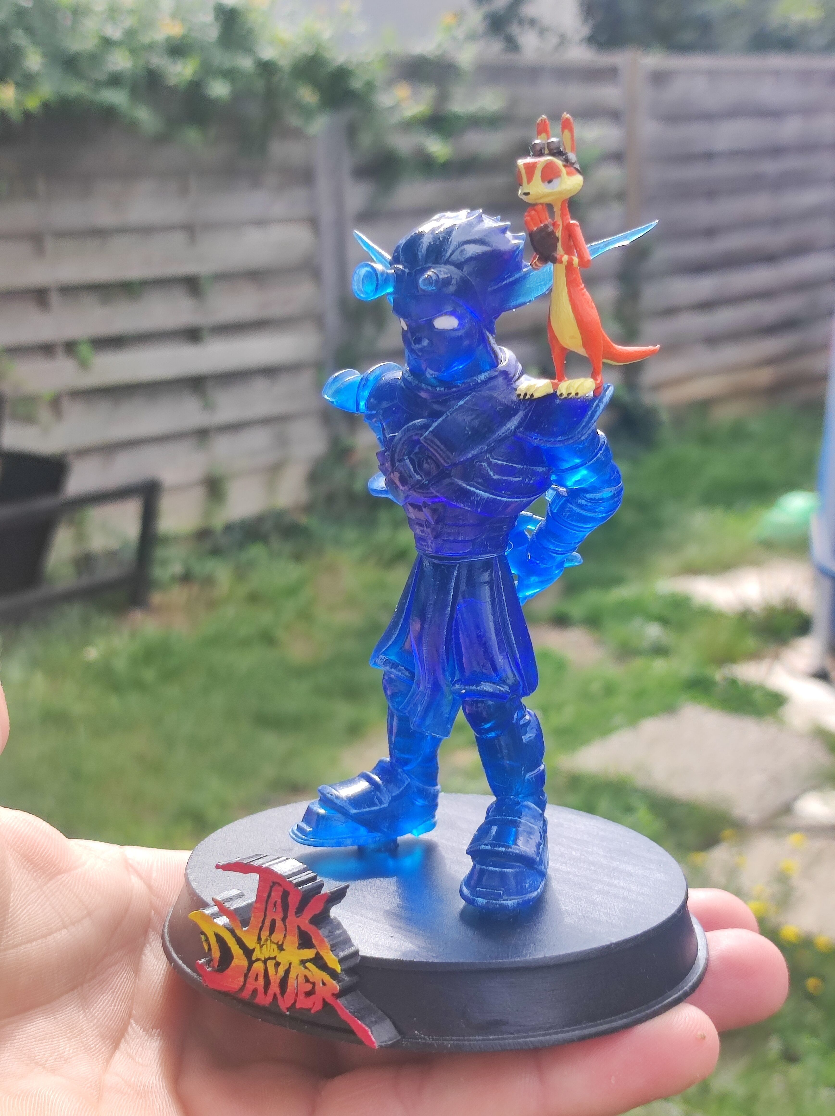 Jak Daxter Duo Figurines Base STL 3D print model_6