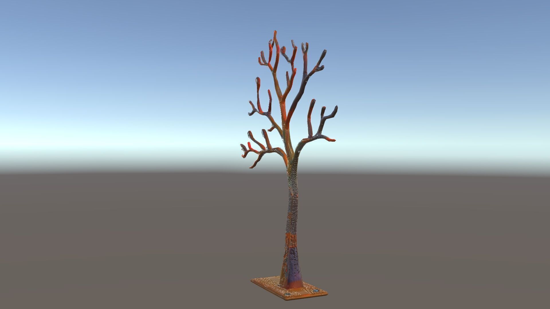 Metallic Tree Sculpture Model Pack Low-poly 3D model_35