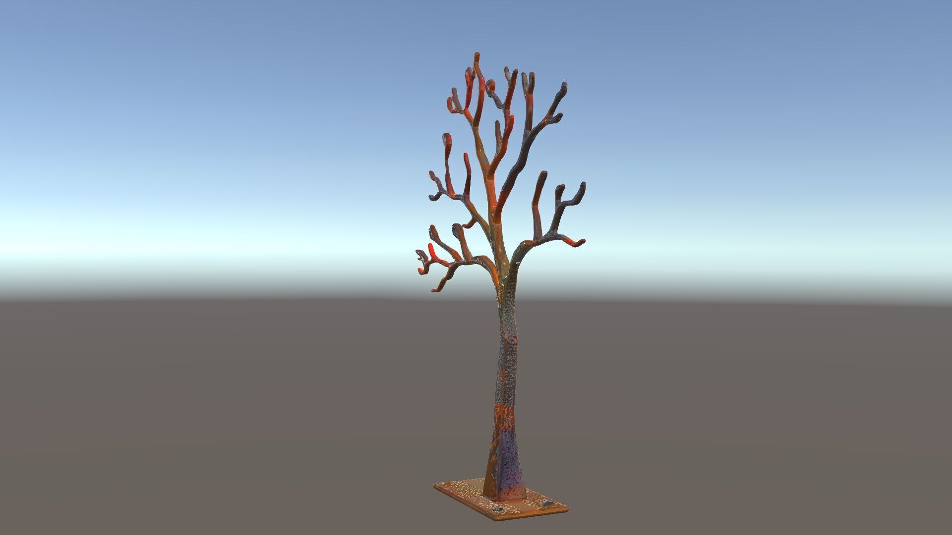 Metallic Tree Sculpture Model Pack Low-poly 3D model_34