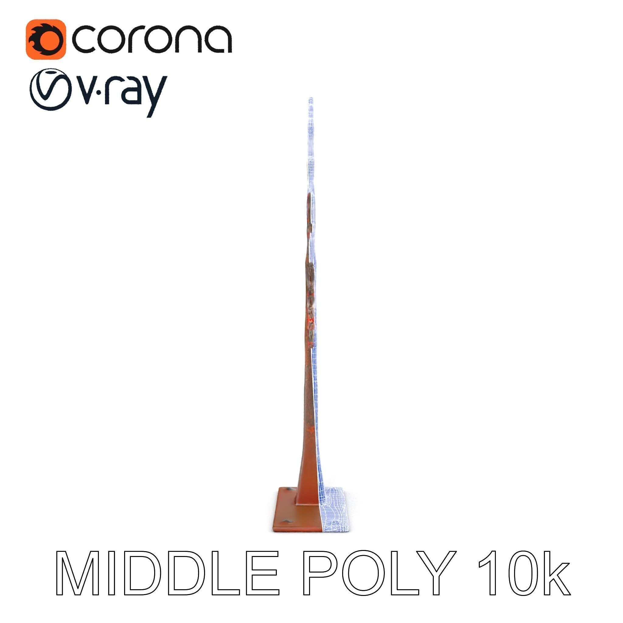 Metallic Tree Sculpture Model Pack Low-poly 3D model_15