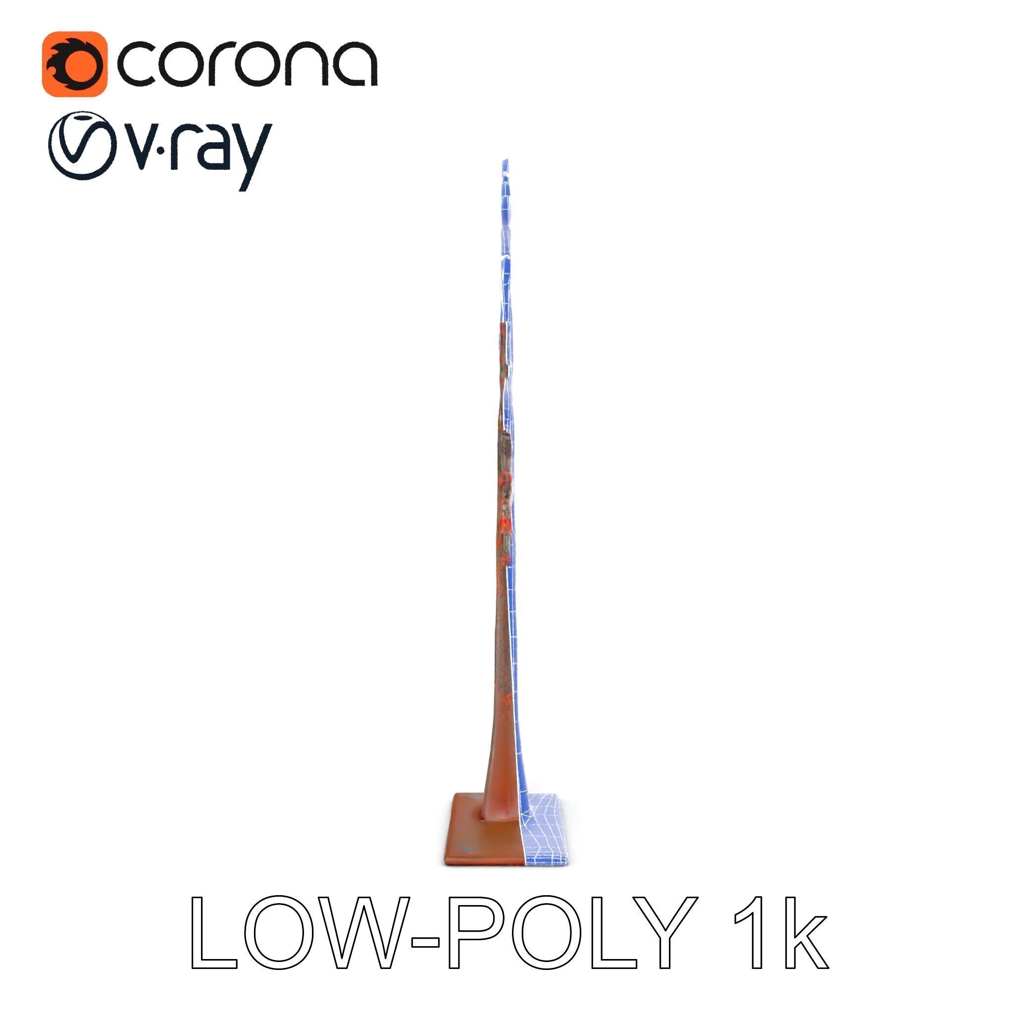 Metallic Tree Sculpture Model Pack Low-poly 3D model_24