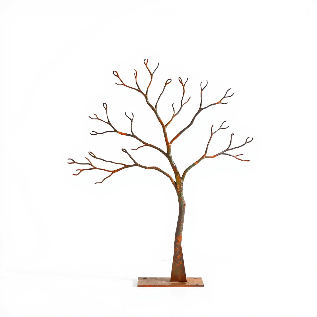 Metallic Tree Sculpture Model Pack Low-poly 3D model_3