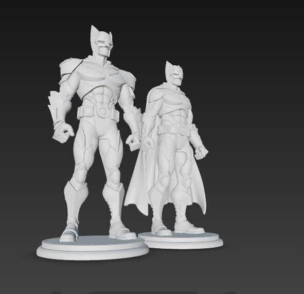 Armored Batman Figures 3D Printable Display Models 3D print model_5
