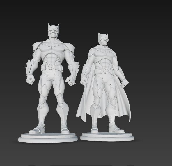 Armored Batman Figures 3D Printable Display Models 3D print model_10