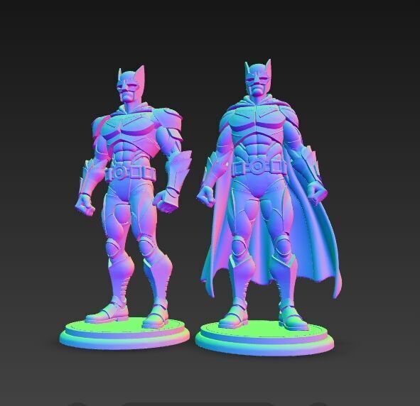 Armored Batman Figures 3D Printable Display Models 3D print model_3