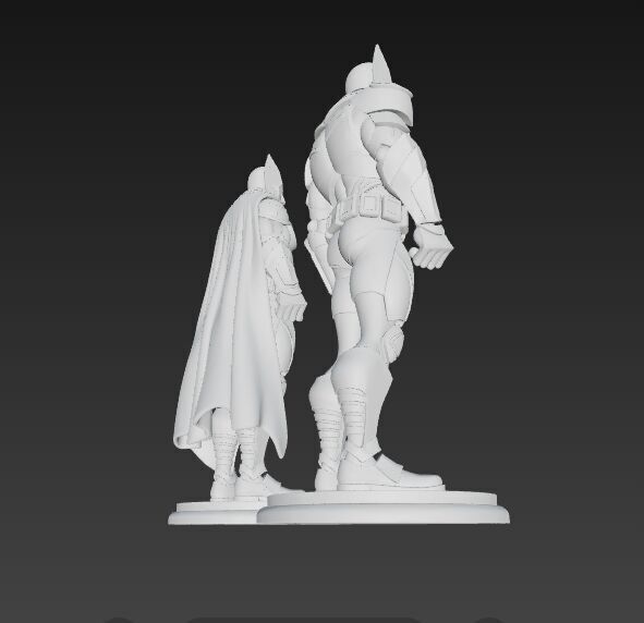 Armored Batman Figures 3D Printable Display Models 3D print model_6