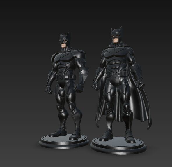 Armored Batman Figures 3D Printable Display Models 3D print model_1