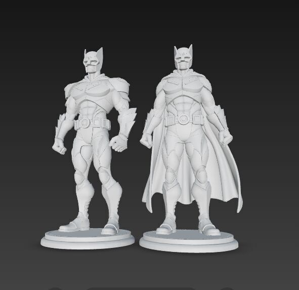 Armored Batman Figures 3D Printable Display Models 3D print model_4
